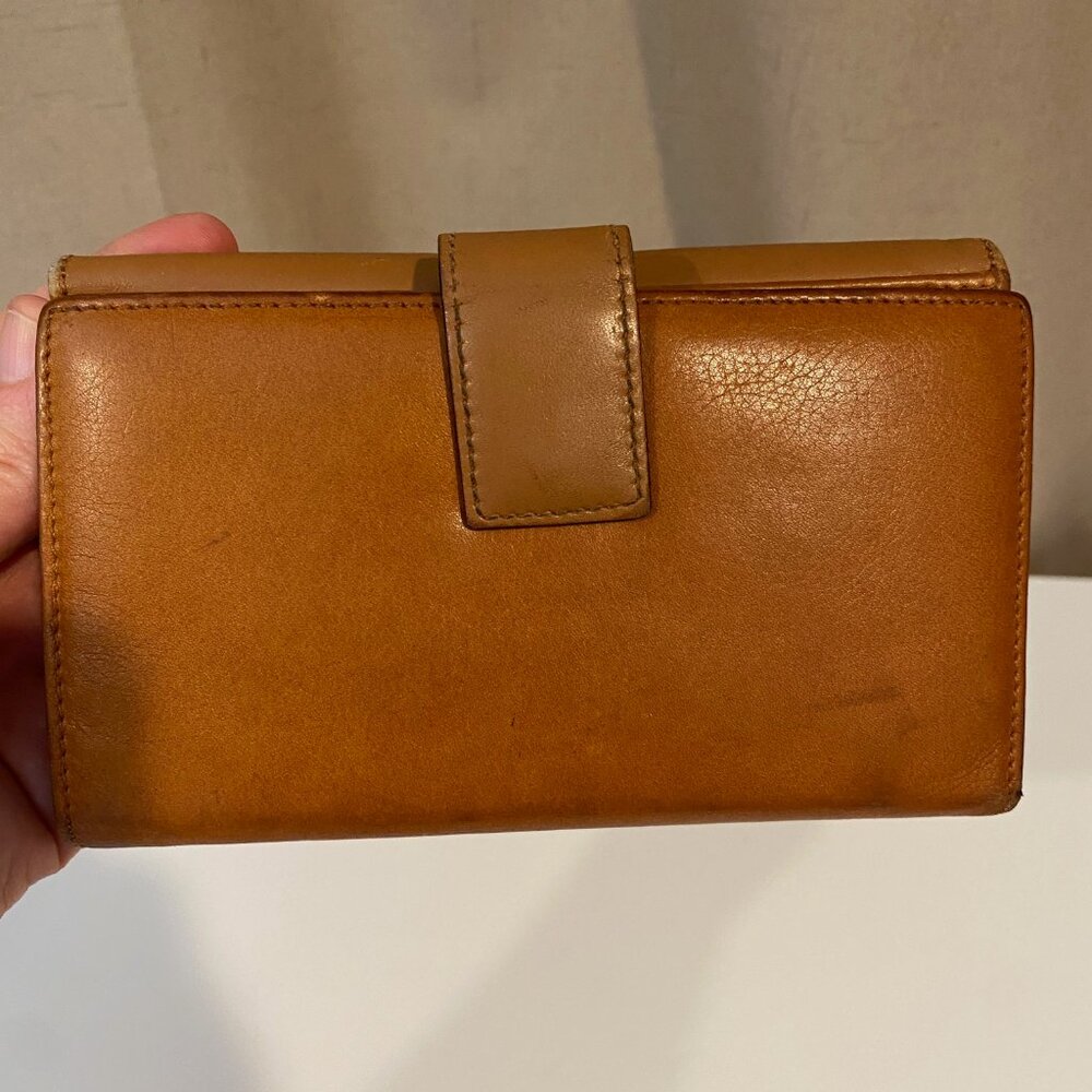 Christian Dior 2002 Calfskin Leather Wallet Brown Gold Hardware 6.5x4‎ - Picture 7 of 11